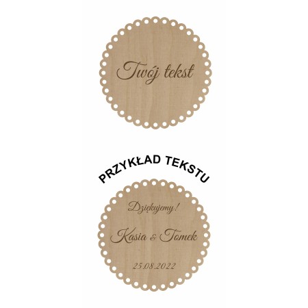 1822-126-414 Magnes na lodówkę, Twój własny tekst,  wzór 5 - przykład