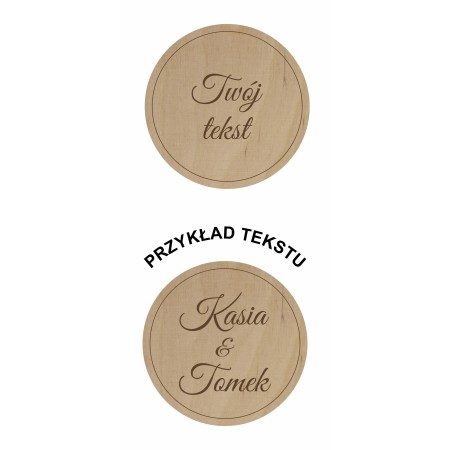 1822-126-414 Magnes na lodówkę, Twój własny tekst,  wzór 6 - przykład