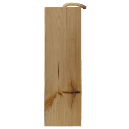 1822-126-425 Skrzynka na wino, alkohol, butelkę - ażurowa z grawerem - bok