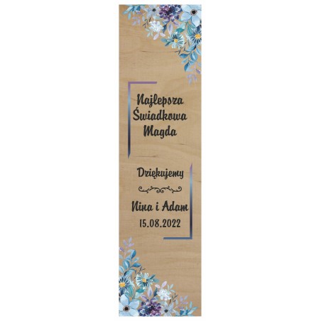 1822-126-420 Skrzynka na wino, alkohol, butelkę z kolorowym nadrukiem UV - wzór 3