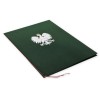 1824-339-091 Okładka na dyplom, z orłem kolorowym - zieleń - bok