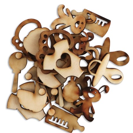 1822-126-448 Scrapki - komplet ozdób wzór 7