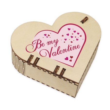 1822-126-454 Pudełko ozdobne serce, nadruk lub grawer, 13cm - wzór 5