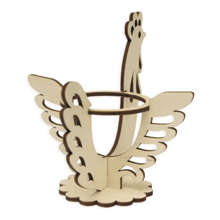 1822-126-404 Stojak na jajko - Wielkanocny - kogut - tył