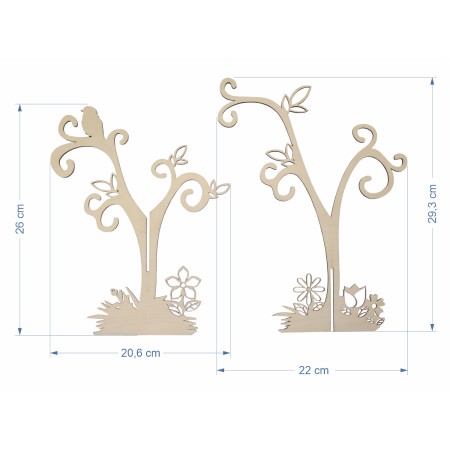 1822-126-459 Dekoracyjny stojak - wymiar
