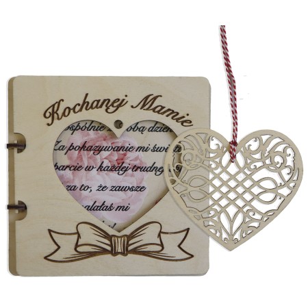 1822-126-460 Kartka składana z życzeniami, z zawieszką - wzór 6