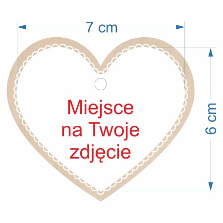 1822-126-460 Kartka składana z życzeniami, z zawieszką - wzór 5