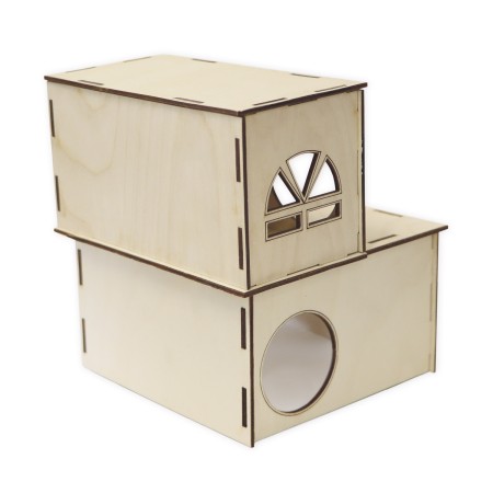 1822-126-463 Domek dla chomika - piętrowy - tył