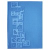 Klaser filatelistyczny 215x302, 12k, z futerałem, okładka drukowana - niebieska okładka