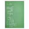 Klaser filatelistyczny 215x302, 12k, z futerałem, okładka drukowana - zielona okładka