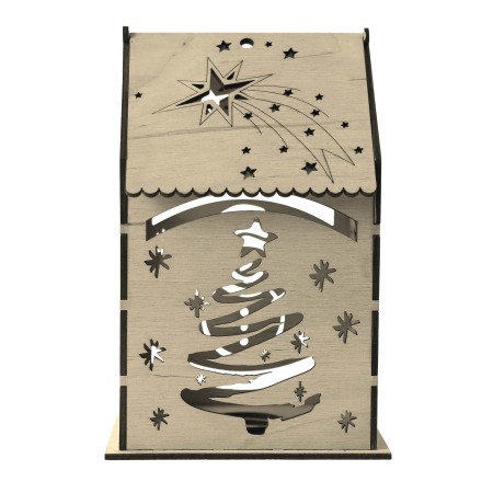 1822-126-470 Lampion Adwentowy na Roraty wys 19 cm wzór 2