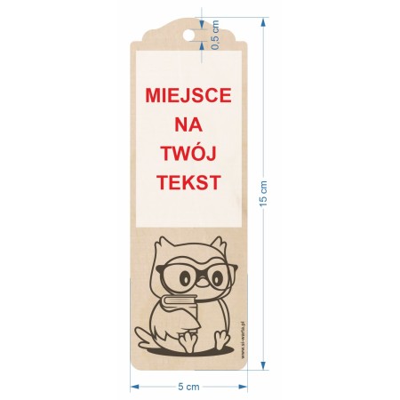 1822-126-438 Zakładka do książki - wzór 4 wymiary