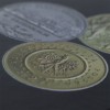 Album na monety 240x315, 3k, z zamkiem, okleina introligatorska - detal, nadruk UV