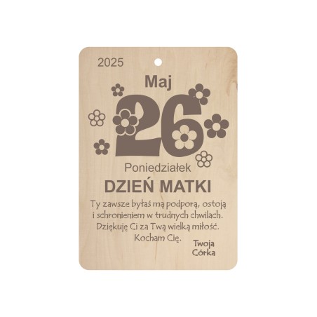 1822-126-477 Kartka z kalendarza - wzór 4 1822-126-477 Kartka z kalendarza - wzór 4