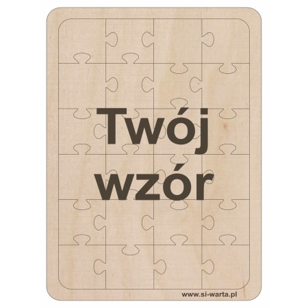 1822-126-478 Puzzle grawerowane A5 (7 wzorów) - wzór 1