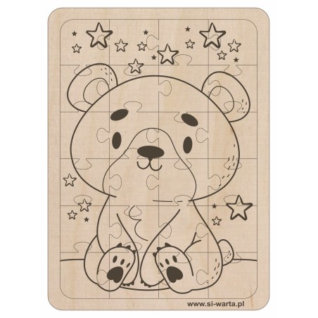 1822-126-478 Puzzle grawerowane A5 (7 wzorów) - wzór 2 1822-126-478 Puzzle grawerowane A5 (7 wzorów) - wzór 2