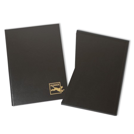 1829-110-001 Klaser filatelistyczny 215x305, 12k, z futerałem - czarny