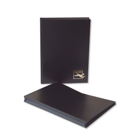1829-110-001 Klaser filatelistyczny 215x305, 12k, z futerałem - czarny