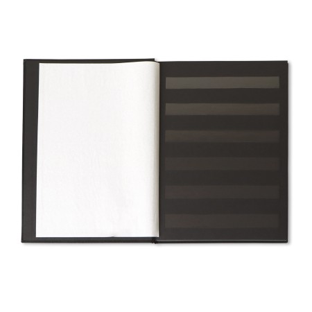 1829-110-001 Klaser filatelistyczny 215x305, 12k, z futerałem - czarny