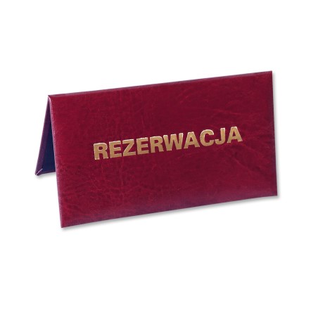 1824-339-146 Tabliczka Rezerwacja 155x85 - bordo 1824-339-146 Tabliczka Rezerwacja 155x85 - bordo