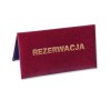 1824-339-146 Tabliczka Rezerwacja 155x85 - bordo