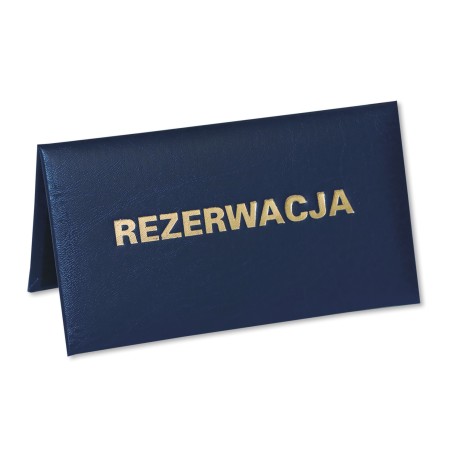 1824-339-146 Tabliczka Rezerwacja 155x85 - granat