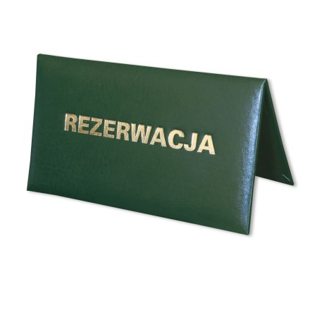 1824-339-146 Tabliczka Rezerwacja 155x85 - zieleń