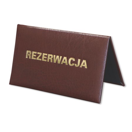 1824-339-146 Tabliczka Rezerwacja 155x85 - brąz