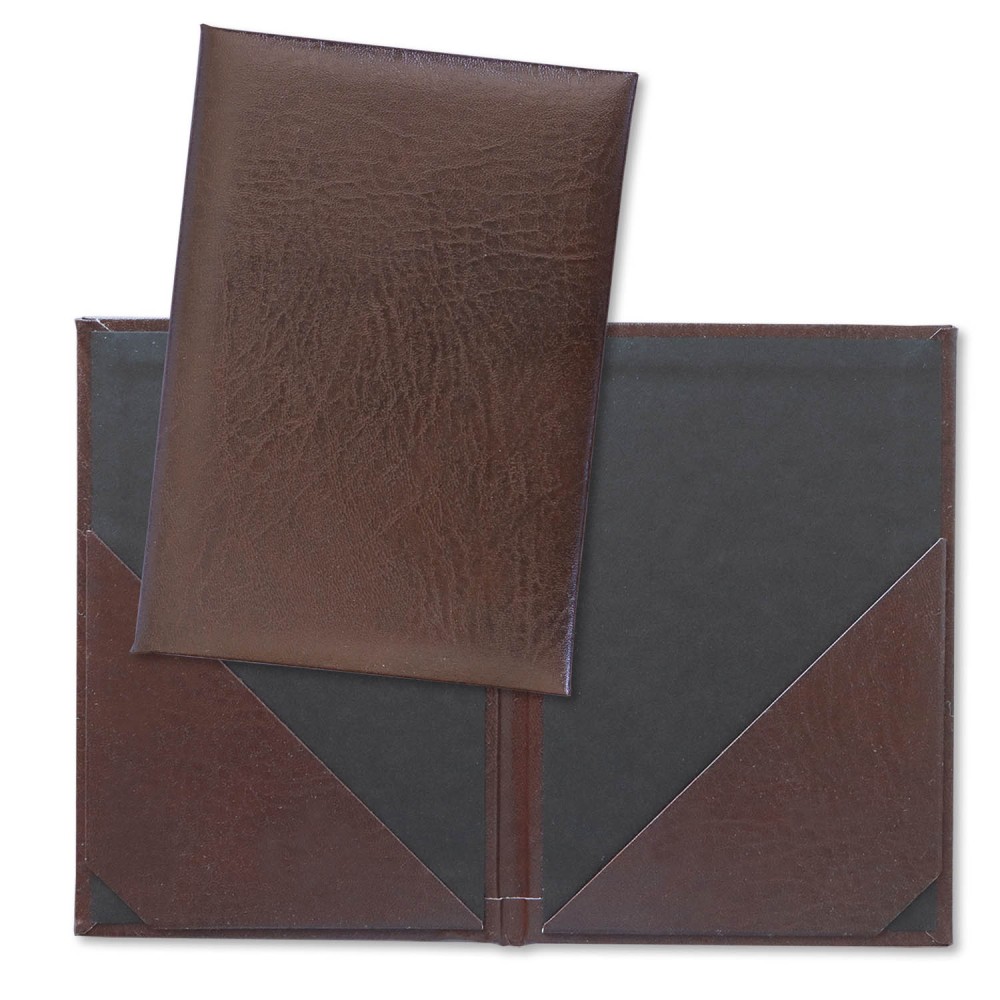 1824-339-147 Płatnik kelnerski 105x155 z kieszeniami - brąz