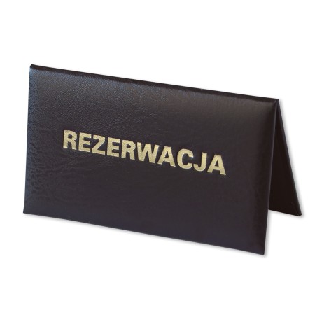 1824-339-146 Tabliczka Rezerwacja 155x85 - czarna