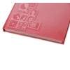 1829-110-006 Klaser filatelistyczny 178x245, 8k, z futerałem, okładka drukowana - czerwony bok