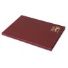 1829-110-004 Klaser filatelistyczny 215x302,  6k, z futerałem - bordo grzbiet