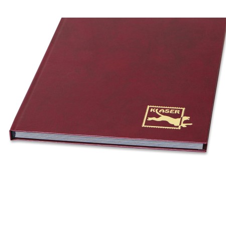 1829-110-004 Klaser filatelistyczny 215x302,  6k, z futerałem - bordo bok