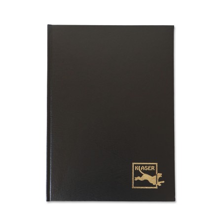 1829-110-004 Klaser filatelistyczny 215x302,  6k, z futerałem - czarny okładka