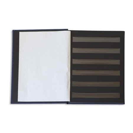 1829-110-004 Klaser filatelistyczny 215x302,  6k, z futerałem - granatowy blok