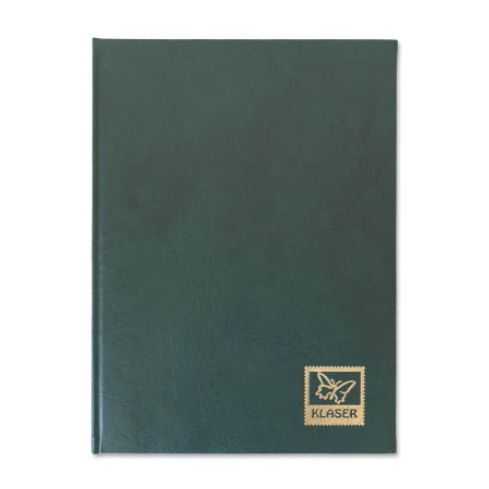 1829-110-004 Klaser filatelistyczny 215x302,  6k, z futerałem - zielony okładka