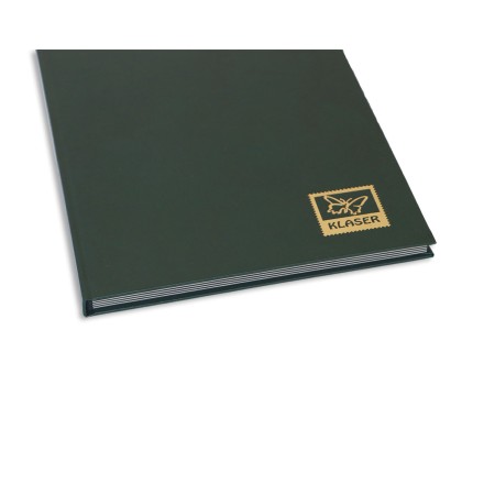 1829-110-004 Klaser filatelistyczny 215x302,  6k, z futerałem - zielony bok