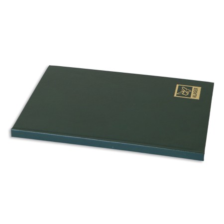 1829-110-004 Klaser filatelistyczny 215x302,  6k, z futerałem - zielony grzbiet