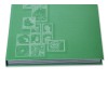 1829-110-007 Klaser filatelistyczny 215x302, 12k, z futerałem, okładka drukowana - zielony bok