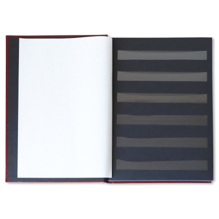 1829-110-010 Klaser filatelistyczny 215x305, 24k, z futerałem - bordo blok