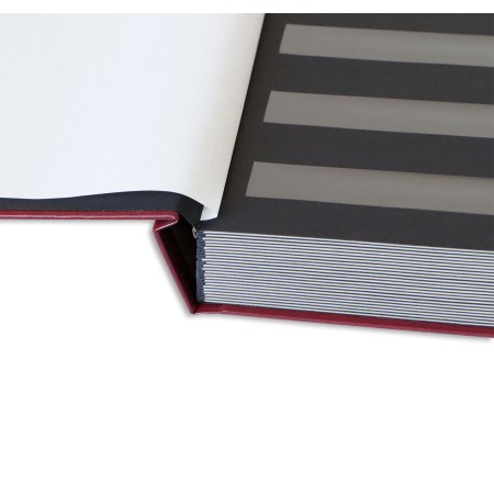 1829-110-010 Klaser filatelistyczny 215x305, 24k, z futerałem - bordo blok