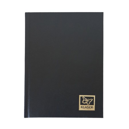 1829-110-010 Klaser filatelistyczny 215x305, 24k, z futerałem - czarny okładka