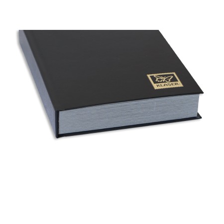 1829-110-010 Klaser filatelistyczny 215x305, 24k, z futerałem - czarny bok