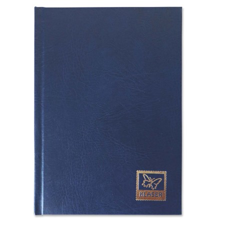 1829-110-010 Klaser filatelistyczny 215x305, 24k, z futerałem - granat okładka