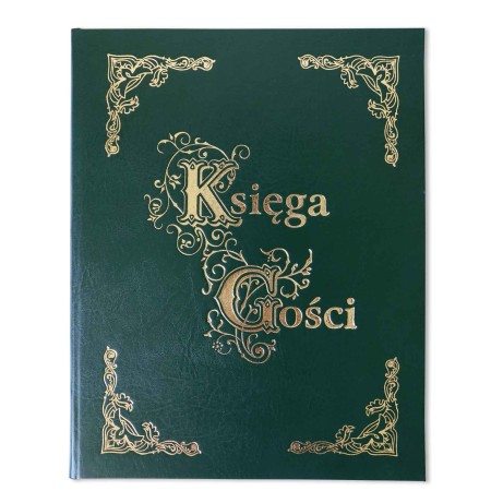 1829-319-084 Księga Gości złocona 255x320 - zielona