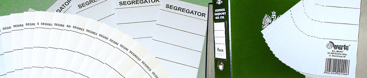 Etykiety na segregatory